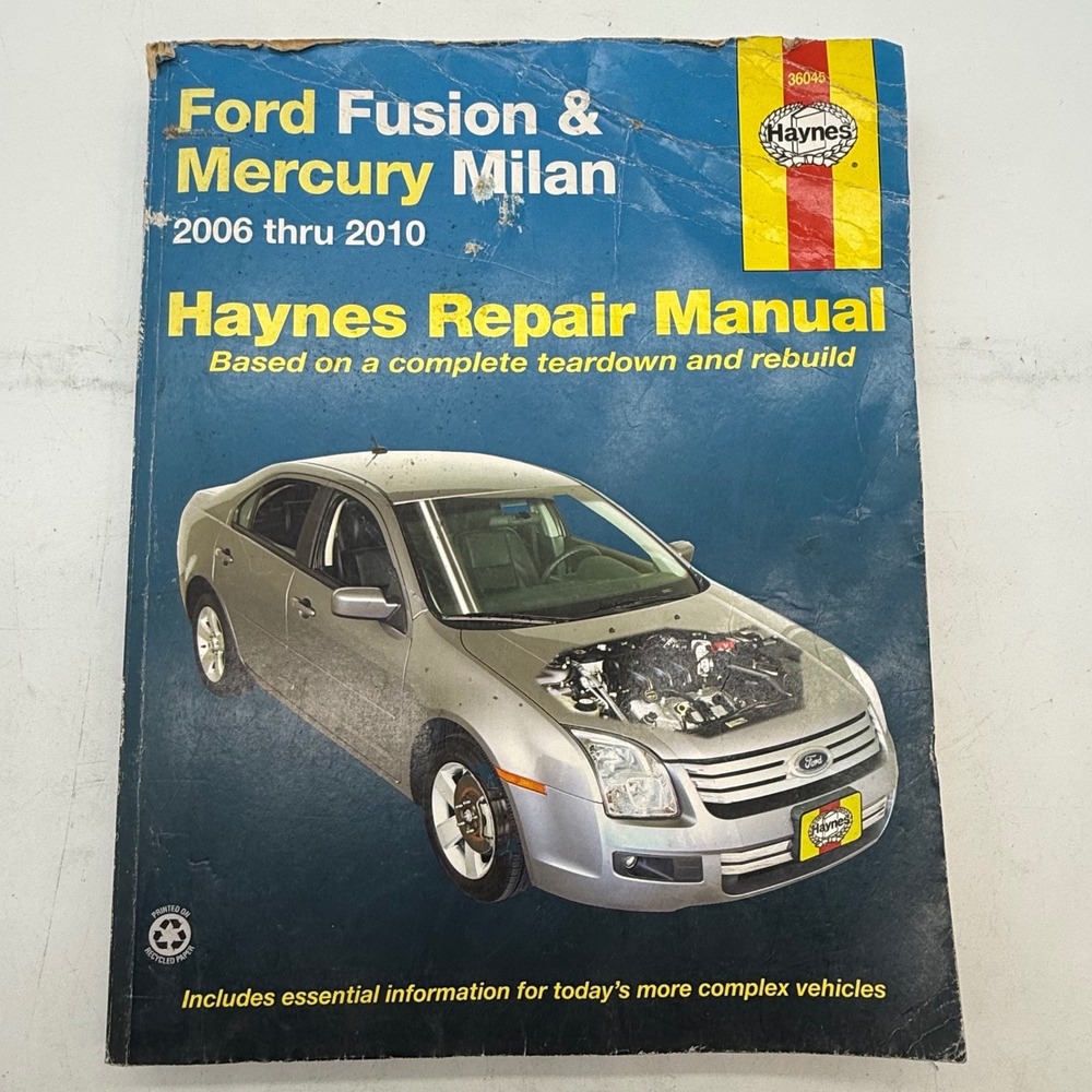 Haynes Repair Manual Ford Fusion Mercury Milan 2006-2010 36045 Automotive Shop